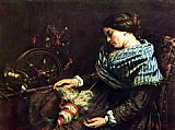 Sleeping woman by Gustave Courbet